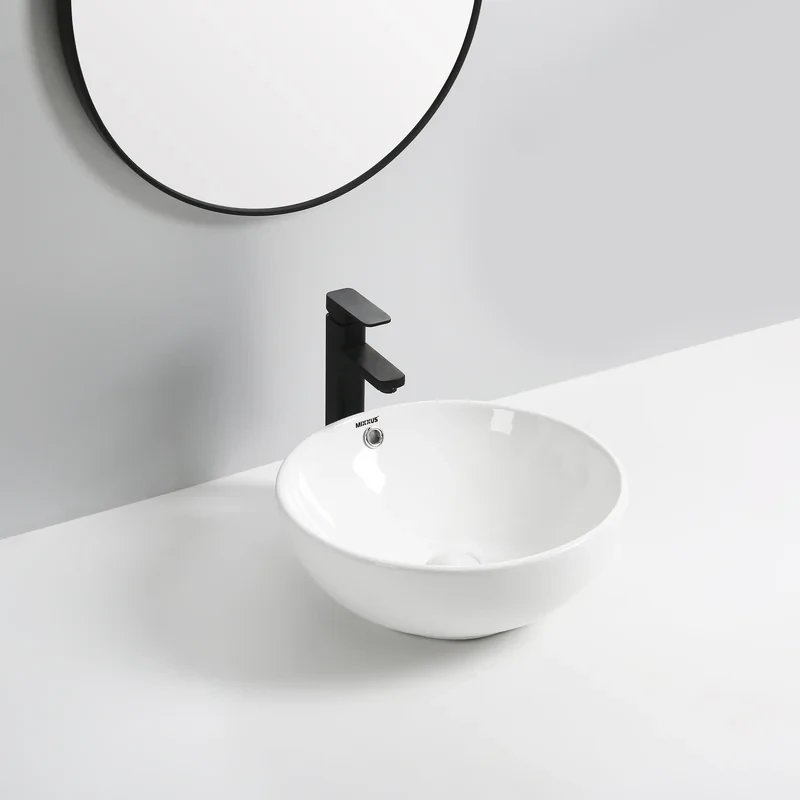 Раковина накладная Mixxus Premium ELLIPSE-0205 430х430х175mm с переливом (MP6530)