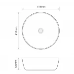 Раковина накладная Mixxus Premium ELLIPSE-0101 415х415х135mm (MP6531)