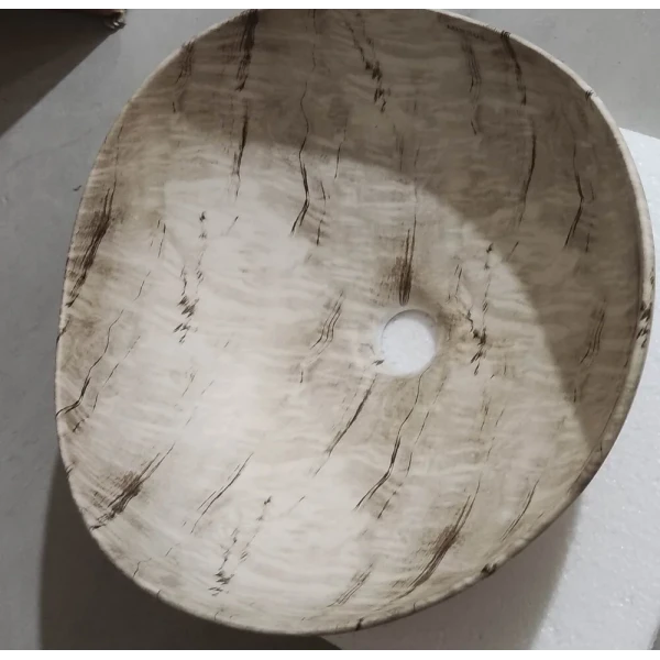 Раковина накладная Mixxus Premium WAVE-0103 MARBLE 380х380х170mm (MP6532)