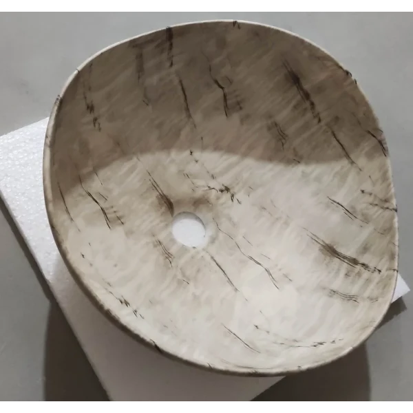 Раковина накладная Mixxus Premium WAVE-0103 MARBLE 380х380х170mm (MP6532)