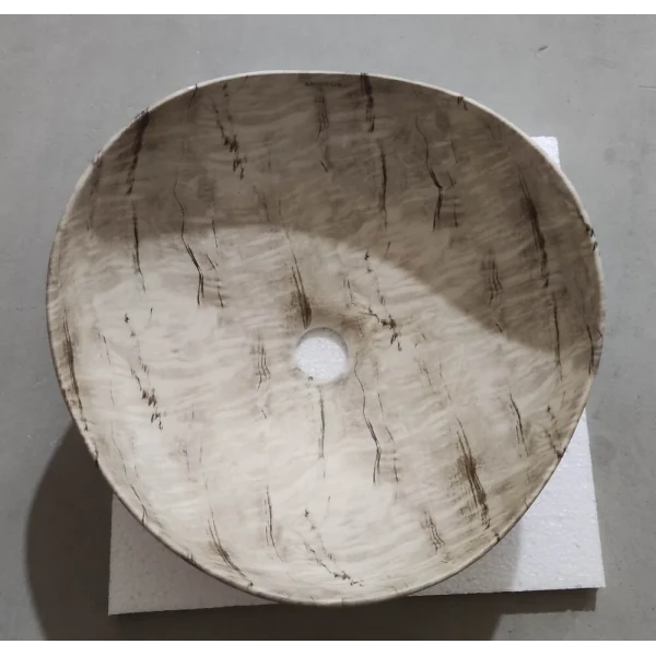 Раковина накладная Mixxus Premium WAVE-0103 MARBLE 380х380х170mm (MP6532)