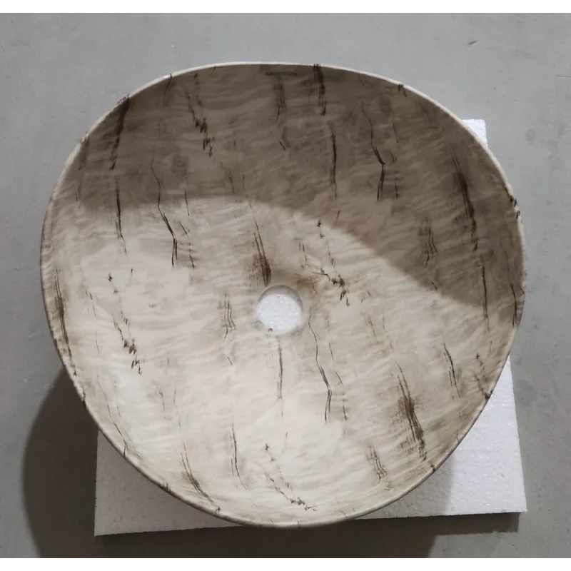 Раковина накладная Mixxus Premium WAVE-0103 MARBLE 380х380х170mm (MP6532)