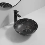 Раковина накладная Mixxus Premium ELLIPSE-0106 MARBLE 390х390х140mm (MP6533)