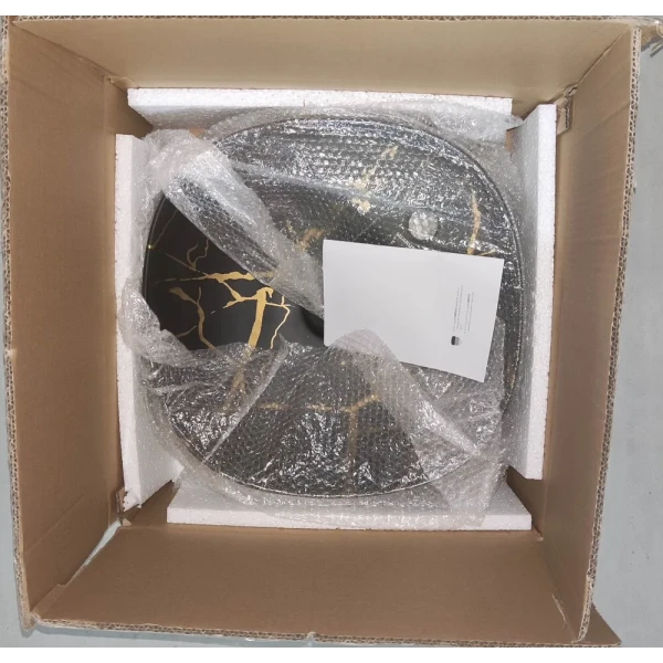 Раковина накладная MIXXUS PREMIUM WAVE-0201 MARBLE 430х430х150mm с отверстием под смеситель (MP6536)