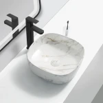 Раковина накладная Mixxus Premium DIVERSE-0104 MARBLE 370х370х135mm (MP6537)