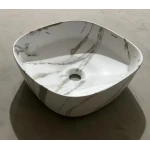 Раковина накладная Mixxus Premium DIVERSE-0104 MARBLE 370х370х135mm (MP6537)
