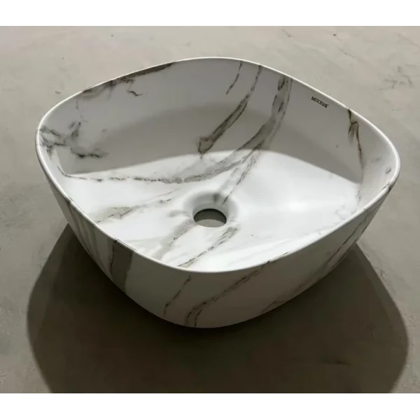 Раковина накладная Mixxus Premium DIVERSE-0104 MARBLE 370х370х135mm (MP6537)