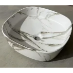Раковина накладна Mixxus Premium DIVERSE-0104 MARBLE 370х370х135mm (MP6537)