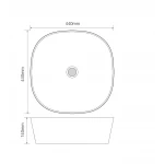 Раковина накладна Mixxus Premium DIVERSE-0106 BLACK 440х440х140mm (MP6538)