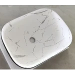 Раковина накладная MIXXUS PREMIUM DIVERSE-0112 MARBLE-BLACK 455х325х135mm (MP6541)