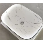 Раковина накладная MIXXUS PREMIUM DIVERSE-0112 MARBLE-BLACK 455х325х135mm (MP6541)