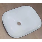 Раковина накладная Mixxus Premium DIVERSE-0112 WHITE-BLACK 455х325х135mm (MP6542)