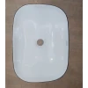 Раковина накладная Mixxus Premium DIVERSE-0112 WHITE-BLACK 455х325х135mm (MP6542)