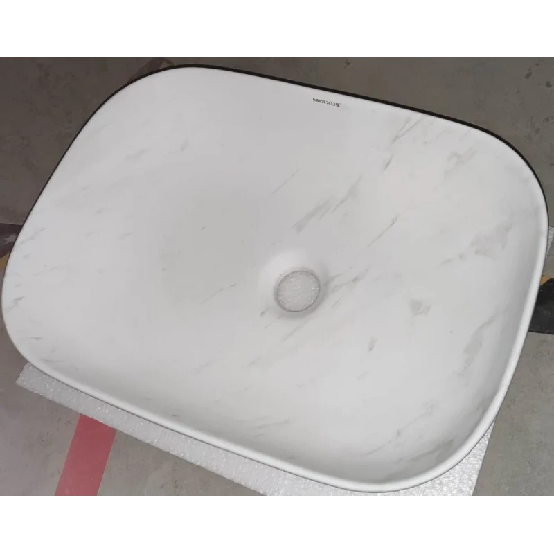 Раковина накладная Mixxus Premium DIVERSE-0112 MARBLE 455х325х135mm (MP6543)