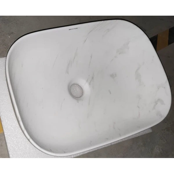 Раковина накладная Mixxus Premium DIVERSE-0112 MARBLE 455х325х135mm (MP6543)