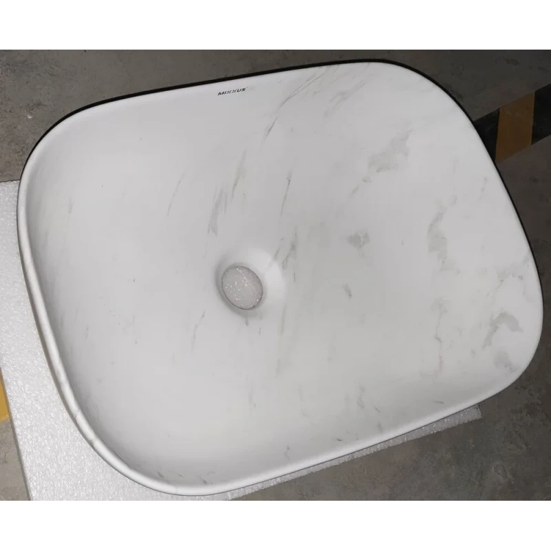 Раковина накладная Mixxus Premium DIVERSE-0112 MARBLE 455х325х135mm (MP6543)