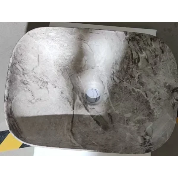 Раковина накладная MIXXUS PREMIUM DIVERSE-0113 MARBLE 455х325х135mm (MP6544)