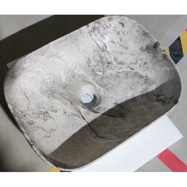 Раковина накладная MIXXUS PREMIUM DIVERSE-0113 MARBLE 455х325х135mm (MP6544)