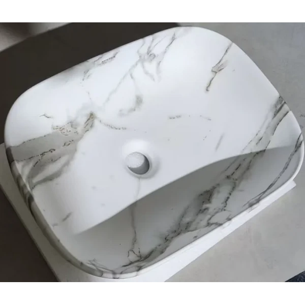 Раковина накладна MIXXUS PREMIUM DIVERSE-0114 MARBLE 455х325х135mm (MP6545)
