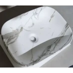 Раковина накладная MIXXUS PREMIUM DIVERSE-0114 MARBLE 455х325х135mm (MP6545)