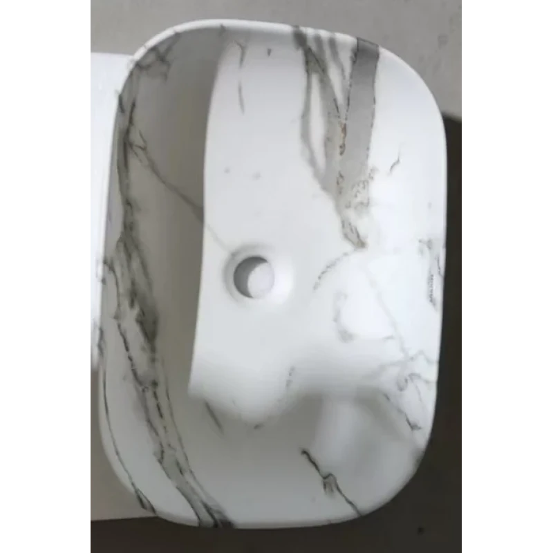 Раковина накладная MIXXUS PREMIUM DIVERSE-0114 MARBLE 455х325х135mm (MP6545)