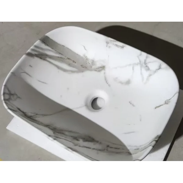 Раковина накладна MIXXUS PREMIUM DIVERSE-0114 MARBLE 455х325х135mm (MP6545)