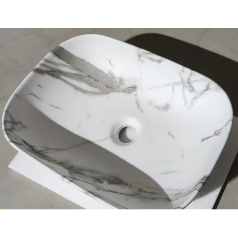 Раковина накладная MIXXUS PREMIUM DIVERSE-0114 MARBLE 455х325х135mm (MP6545)