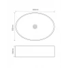 Раковина накладная Mixxus Premium BEVEL-0106 500х355х140mm (MP6546)