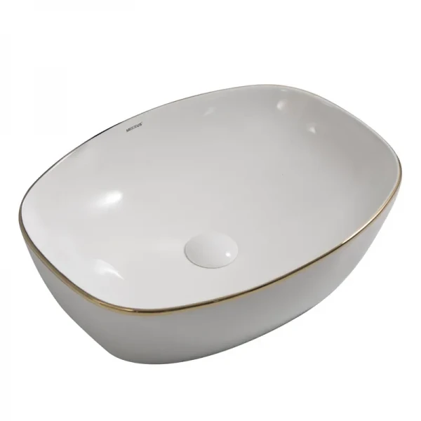 Раковина накладна Mixxus Premium DIVERSE-0109 EDGE GOLD 500х380х140mm (MP6548)