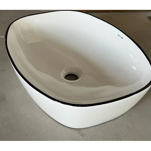 Раковина накладна Mixxus Premium DIVERSE-0109 EDGE BLACK 500х380х140mm (MP6549)