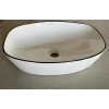 Раковина накладная Mixxus Premium DIVERSE-0109 EDGE BLACK 500х380х140mm (MP6549)