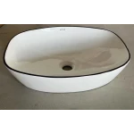 Раковина накладная Mixxus Premium DIVERSE-0109 EDGE BLACK 500х380х140mm (MP6549)