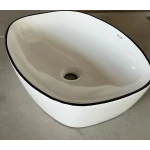 Раковина накладная Mixxus Premium DIVERSE-0109 EDGE BLACK 500х380х140mm (MP6549)