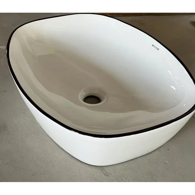 Раковина накладная Mixxus Premium DIVERSE-0109 EDGE BLACK 500х380х140mm (MP6549)