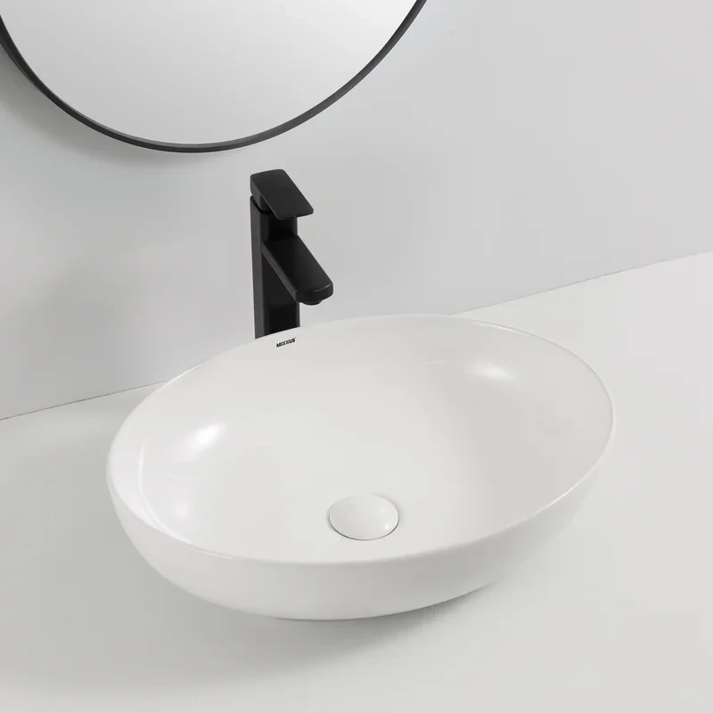 Раковина накладная Mixxus Premium ELLIPSE-0102 515х400х130mm (MP6551)