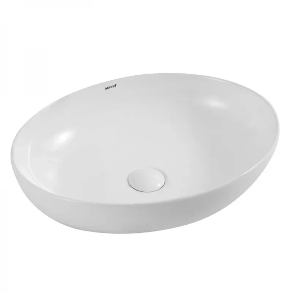 Раковина накладная Mixxus Premium ELLIPSE-0102 515х400х130mm (MP6551)