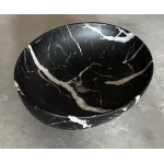 Раковина накладная Mixxus Premium ELLIPSE-0102 MARBLE 515х400х130mm (MP6552)