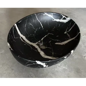 Раковина накладная Mixxus Premium ELLIPSE-0102 MARBLE 515х400х130mm (MP6552)