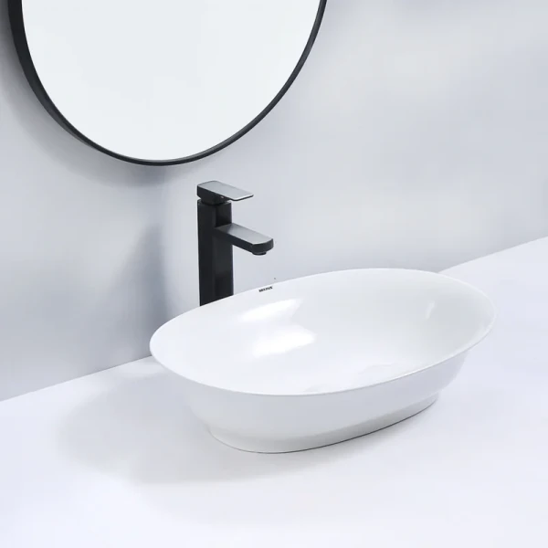 Раковина накладная Mixxus Premium ELLIPSE-0103 550х390х140mm (MP6553)