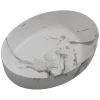 Раковина накладная MIXXUS PREMIUM ELLIPSE-0104 MARBLE 550х415х140mm (MP6554)