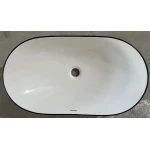 Раковина накладная Mixxus Premium WAVE-0105 EDGE BLACK 620х360х160mm (MP6556)