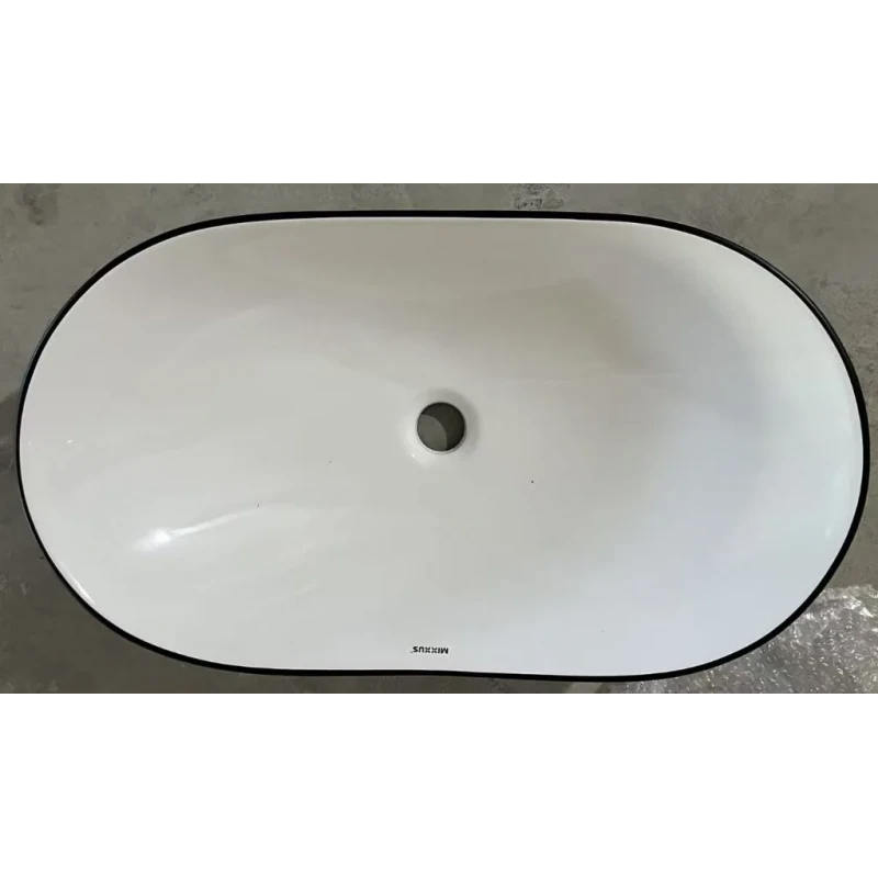 Раковина накладная Mixxus Premium WAVE-0105 EDGE BLACK 620х360х160mm (MP6556)