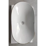 Раковина накладная MIXXUS PREMIUM WAVE-0105 EDGE GOLD 620х360х160mm (MP6557)