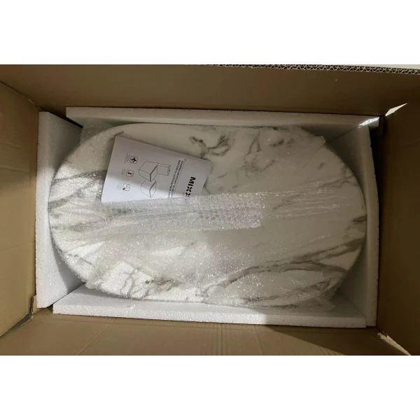 Раковина накладная MIXXUS PREMIUM WAVE-0105 MARBLE 620х360х160mm (MP6559)