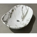 Раковина накладная MIXXUS PREMIUM WAVE-0105 MARBLE 620х360х160mm (MP6559)