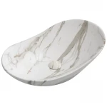 Раковина накладная MIXXUS PREMIUM WAVE-0105 MARBLE 620х360х160mm (MP6559)