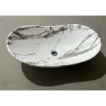 Раковина накладная MIXXUS PREMIUM WAVE-0105 MARBLE 620х360х160mm (MP6559)