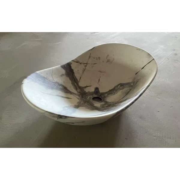 Раковина накладная MIXXUS PREMIUM WAVE-0106 MARBLE 620х360х160mm (MP6560)