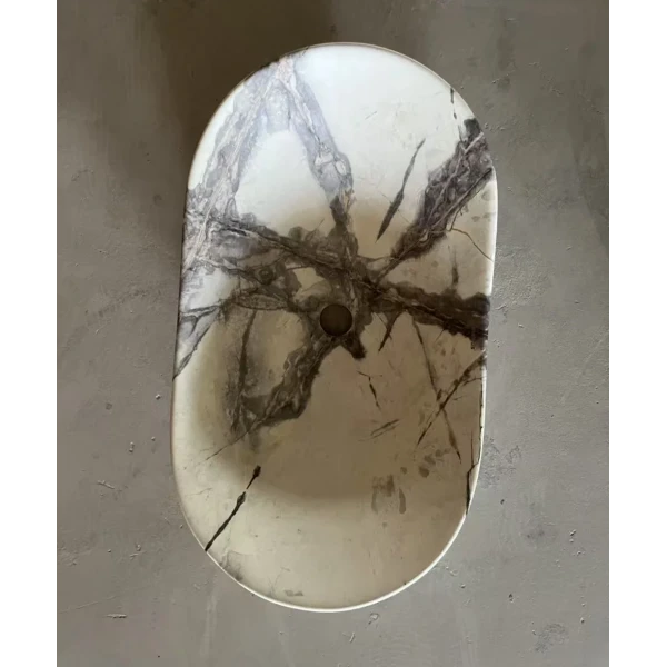 Раковина накладная MIXXUS PREMIUM WAVE-0106 MARBLE 620х360х160mm (MP6560)