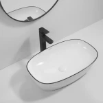 Раковина накладная Mixxus Premium DIVERSE-0111 EDGE BLACK 600х380х140mm (MP6562)